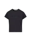 Alexander Wang Embossed Logo T-shirt In Black