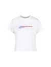Alexander Wang Crystal Hotfix Star Jersey T-shirt In White