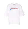 Alexander Wang Women Logo Boxy T-shirt With Rhinestone Star In White