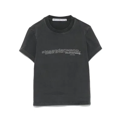 ALEXANDER WANG T SHIRTS GRAY
