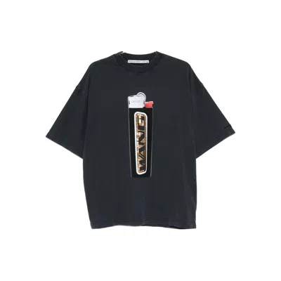 Alexander Wang T Shirts Gray In Multi