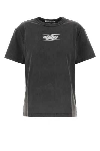 ALEXANDER WANG T T BY ALEXANDER WANG DARK GREY COTTON T-SHIRT
