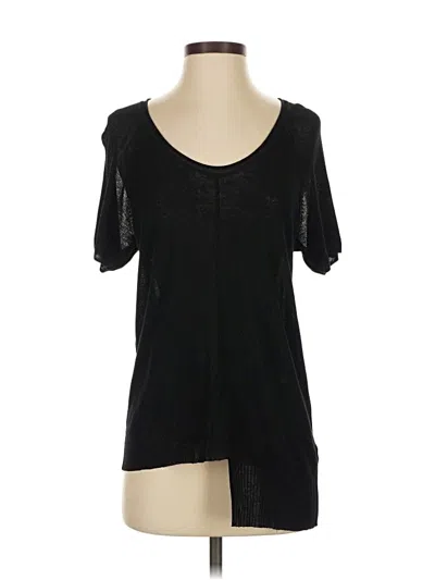 Pre-owned Alexander Wang T Short Sleeve Top Black Scoop Neck Tops