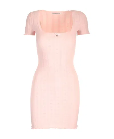Alexander Wang T Short-sleeved Dress In Pink