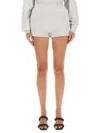 ALEXANDER WANG T SHORTS WITH EMBOSSED LOGO