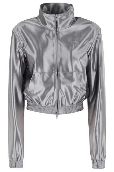 ALEXANDER WANG T SHRUNKEN ZIP UP JACKET