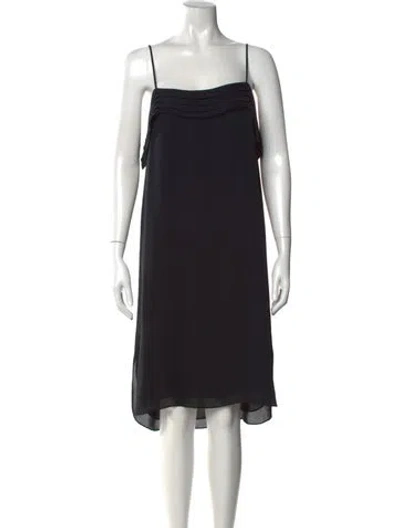 Pre-owned Alexander Wang Silk Knee-length Dress In Black