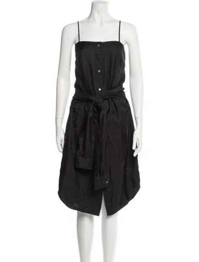 Pre-owned Alexander Wang T Silk Mini Dress In Black
