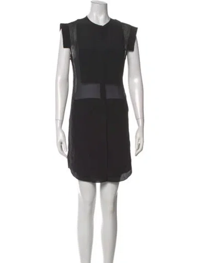 Pre-owned Alexander Wang T Silk Mini Dress In Black