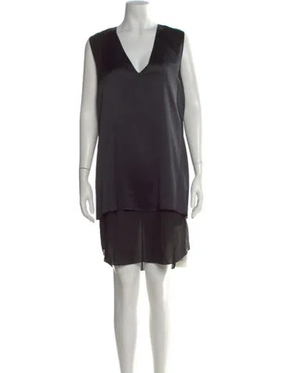 Pre-owned Alexander Wang Silk Mini Dress In Black
