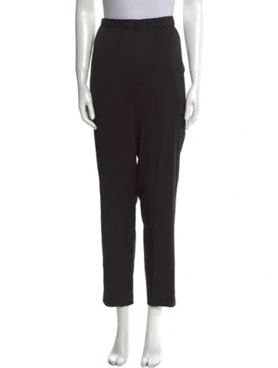 Pre-owned Alexander Wang T Silk Straight Leg Pants In Black