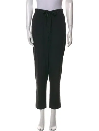 Pre-owned Alexander Wang T Silk Straight Leg Pants In Black
