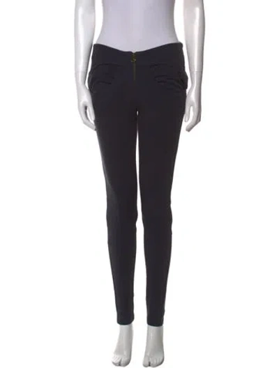 Pre-owned Alexander Wang T Skinny Leg Pants In Black