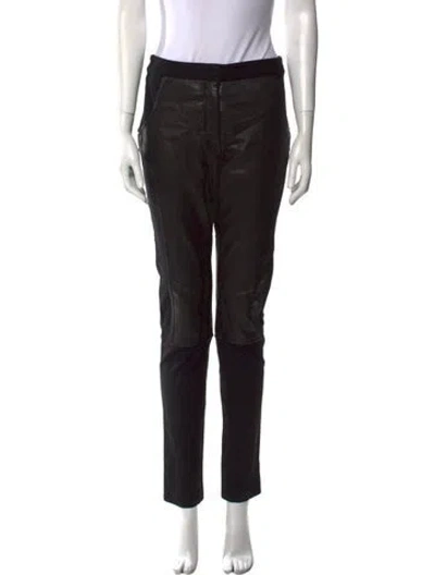 Pre-owned Alexander Wang T Skinny Leg Pants In Black