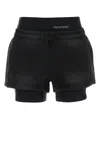 Alexander Wang T T By Alexander Wang Black Shorts With Subtle Logo Detail