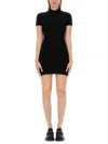 Alexander Wang T Slim-fit Mini Dress With High Neckline