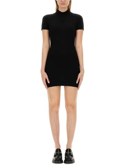 Alexander Wang T Slim-fit Mini Dress With High Neckline