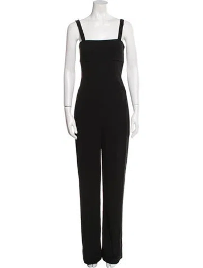 Pre-owned Alexander Wang T Square Neckline Jumpsuit In Black