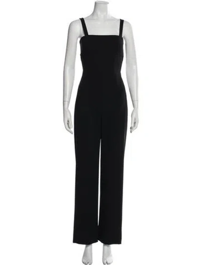 Pre-owned Alexander Wang T Square Neckline Jumpsuit In Black