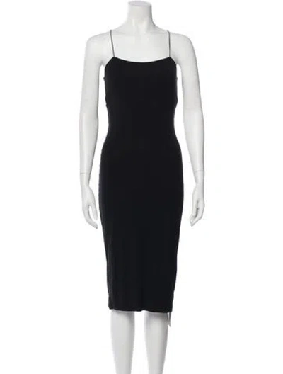 Pre-owned Alexander Wang T Square Neckline Midi Length Dress In Blue
