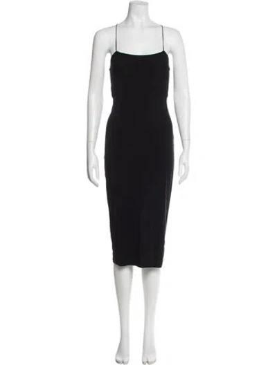 Pre-owned Alexander Wang T Square Neckline Mini Dress In Gray