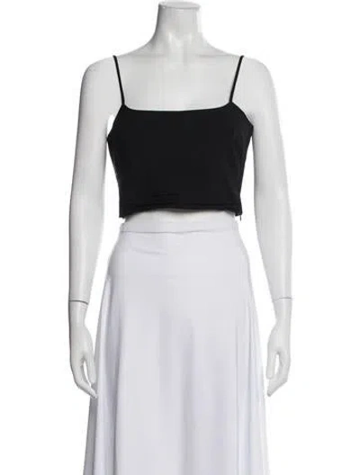 Pre-owned Alexander Wang Square Neckline Sleeveless Crop Top In White