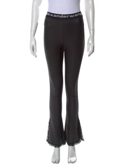 Pre-owned Alexander Wang Straight Leg Pants In Black