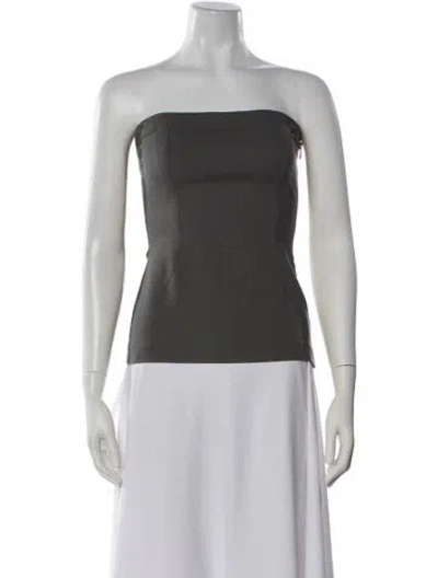 Pre-owned Alexander Wang Strapless Top In Gray