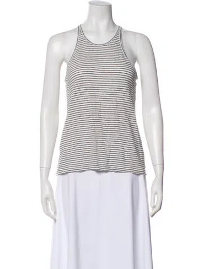 Pre-owned Alexander Wang Striped Crew Neck Top In Multi