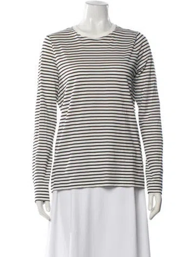 Pre-owned Alexander Wang Striped Crew Neck T-shirt In Multi