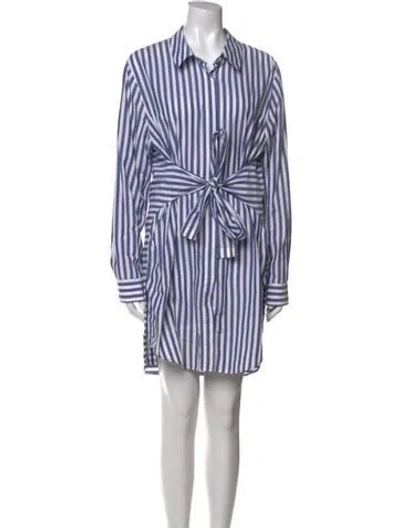 Pre-owned Alexander Wang T Striped Knee-length Dress In Multi