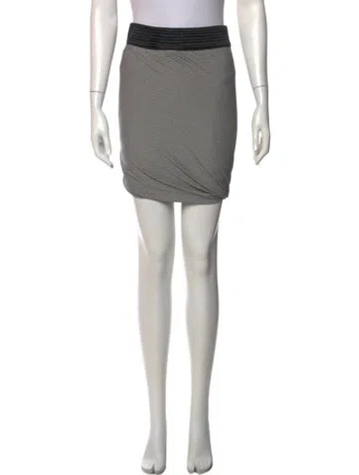 Pre-owned Alexander Wang Striped Knee-length Skirt In Green