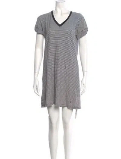 Pre-owned Alexander Wang T Striped Mini Dress In Multi
