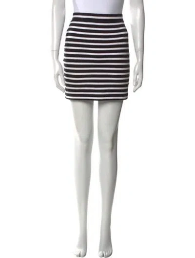 Pre-owned Alexander Wang T Striped Mini Skirt In Multi