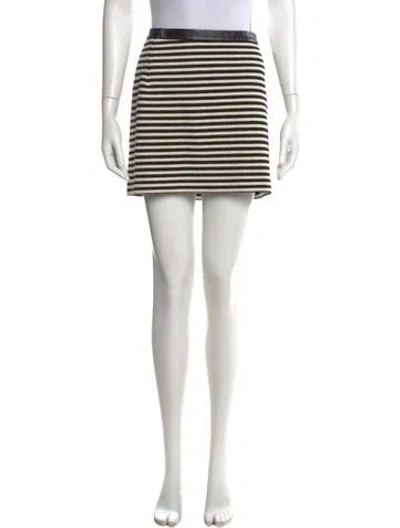 Pre-owned Alexander Wang T Striped Mini Skirt In Multi