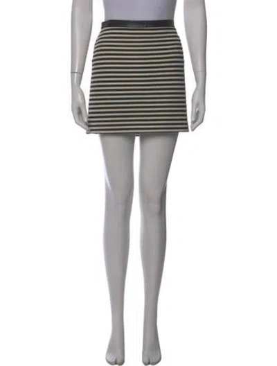 Pre-owned Alexander Wang T Striped Mini Skirt In Multi