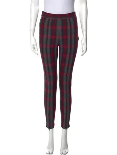 Pre-owned Alexander Wang Striped Skinny Leg Pants In Red