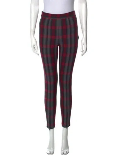 Pre-owned Alexander Wang Striped Skinny Leg Pants In Red