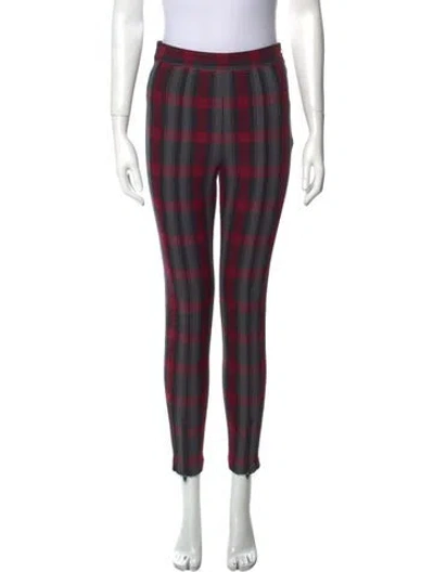 Pre-owned Alexander Wang Striped Skinny Leg Pants In Red