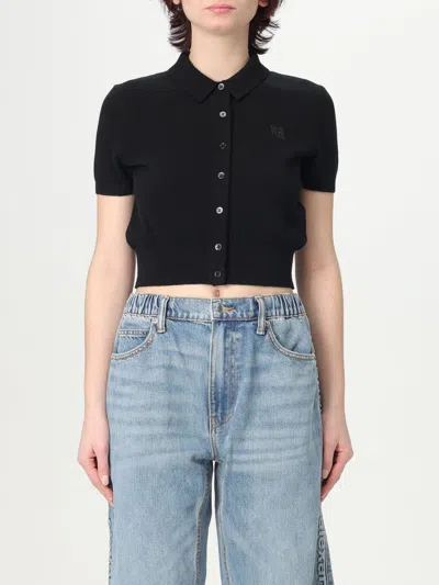 ALEXANDER WANG T POLO SHIRT T BY ALEXANDER WANG WOMAN COLOR BLACK,G70063002