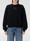 Alexander Wang T T By Alexander Wang Puff Logo Sweatshirt In Black