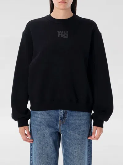 ALEXANDER WANG T SWEATSHIRT T BY ALEXANDER WANG WOMAN COLOR BLACK,H22570002