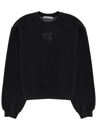 ALEXANDER WANG T SWEATSHIRT WITH LOGO