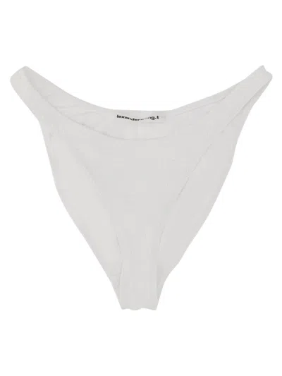 Alexander Wang T T By Alexander Wang Bikini Briefs With Logo In White