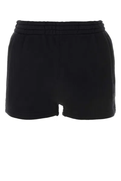 Alexander Wang T T By Alexander Wang Black Cotton Shorts