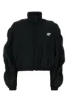 Alexander Wang T T By Alexander Wang Black Polyester Blend Jacket In Black