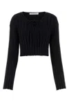 Alexander Wang T T By Alexander Wang Drop Shoulder Cropped Pullover
