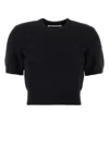 Alexander Wang T T By Alexander Wang Logo Embroidered Cropped Top