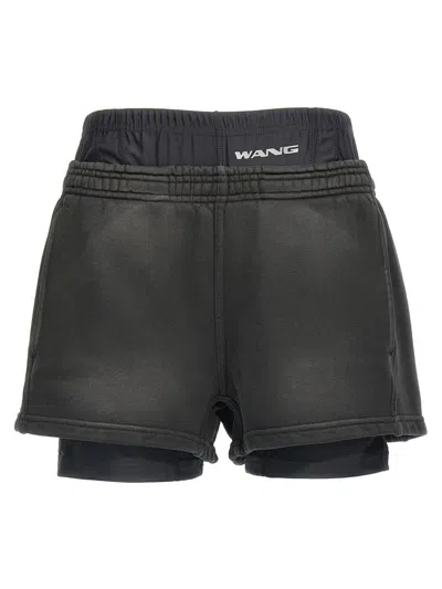 Alexander Wang T T By Alexander Wang Boxer Shorts In Black