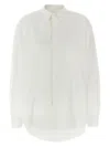 Alexander Wang T T By Alexander Wang White Oxford Cotton Boyfriend Shirt In White